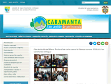 Tablet Screenshot of caramanta-antioquia.gov.co